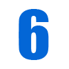 6 Blue Icon